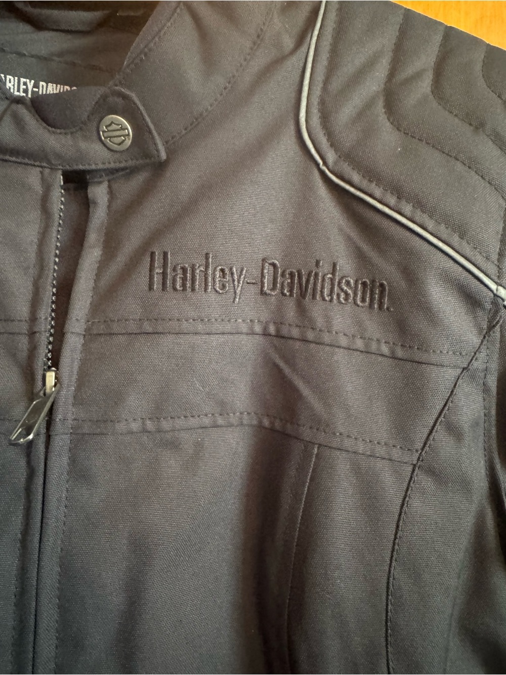 Harley-Davidson Black Women's Textile Motorcycle Jacket with Subtle Branding - Picture 2 of 10